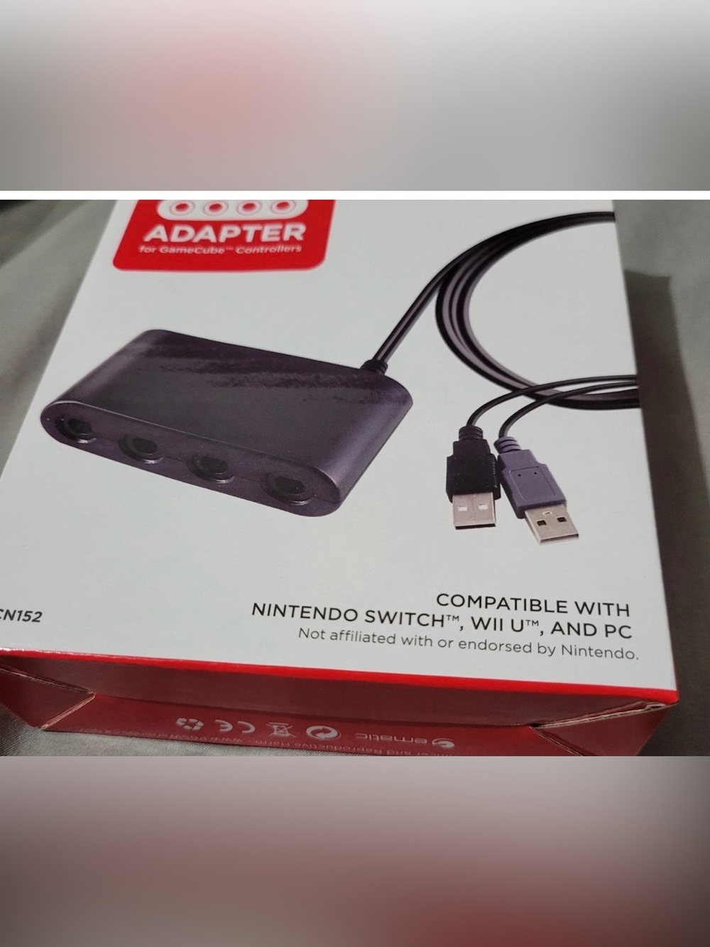 GameCube Controller Adapter - Black - Picture 2 of 4